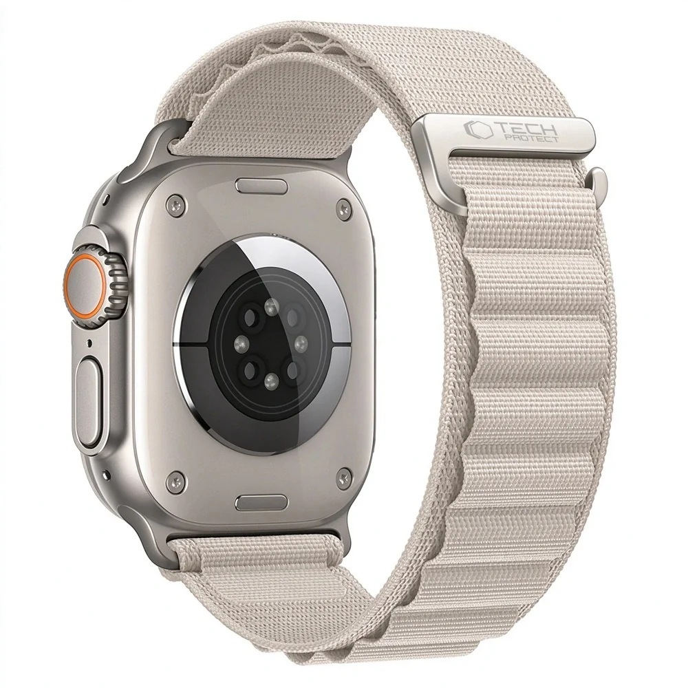 Tech-Protect Nylon Pro remienok na Apple Watch 44/45/46/49mm, starlight