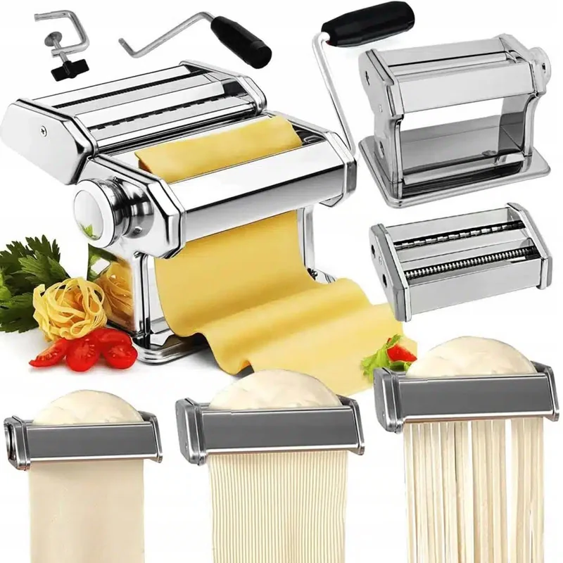 MG Pasta Machine V1 strojček na cestoviny, strieborný