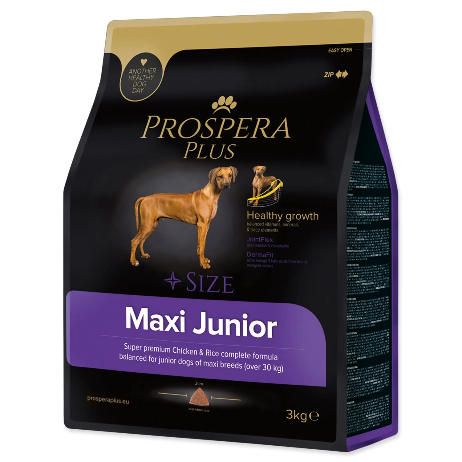 Krmivo Plus Maxi Junior kura s ryžou 3kg 3kg