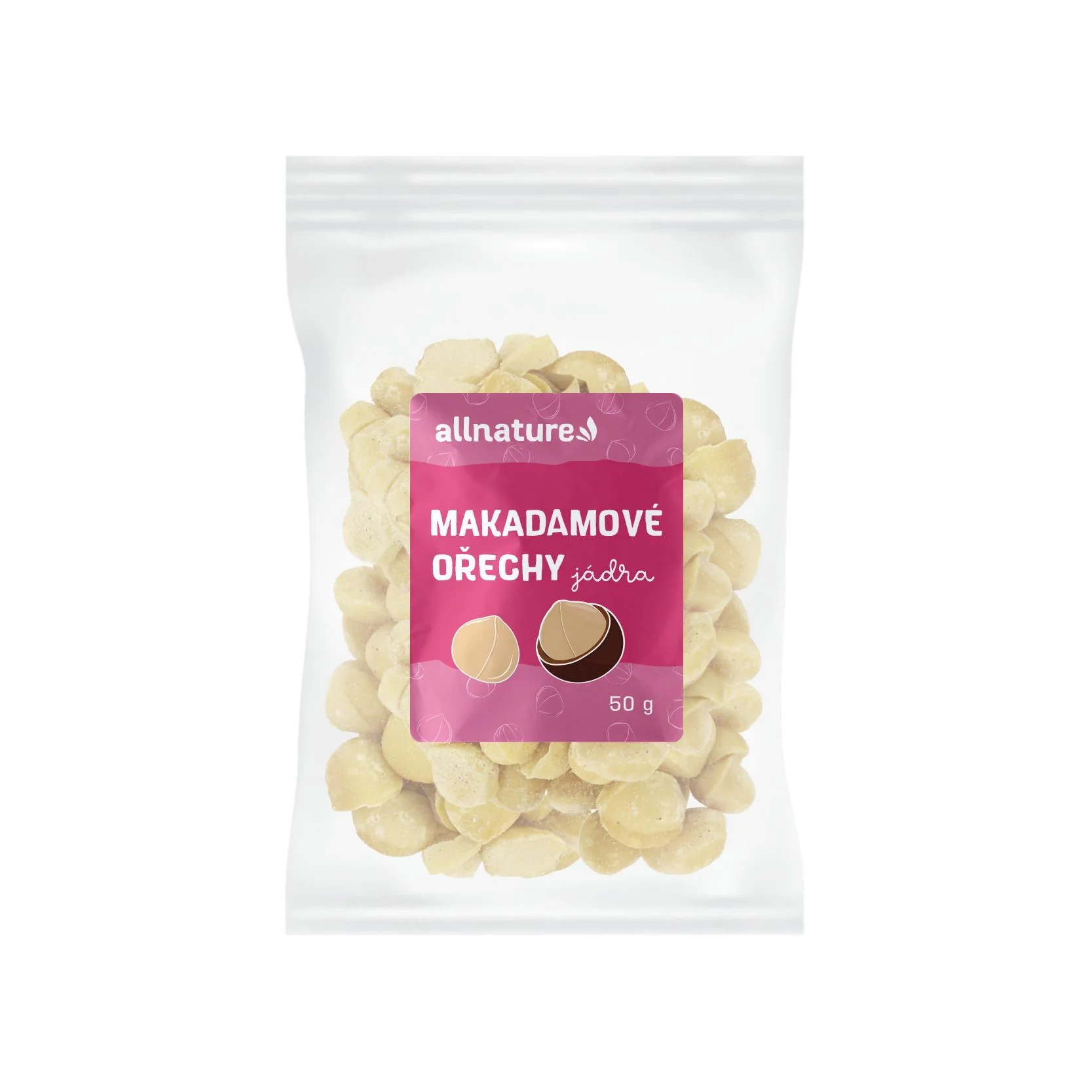 Allnature Makadámove Orechy 50g 1×50 g, makadamové orechy