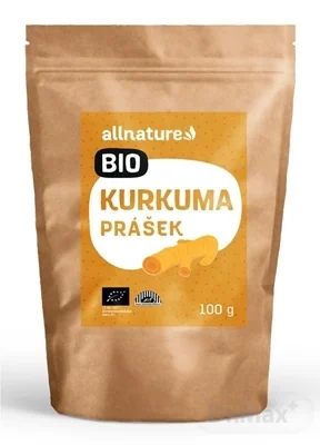 Allnature KURKUMA BIO 1×100 g, kurkuma prášok