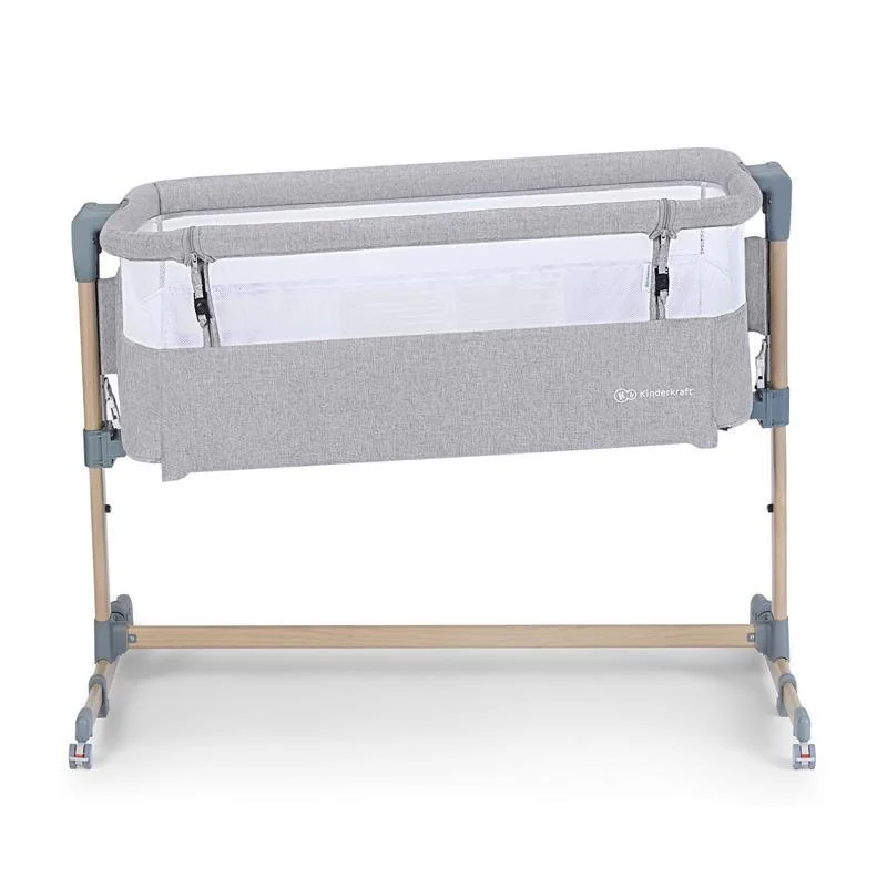 Postieľka detská polohovateľná Neste Air Grey Wood, Premium
