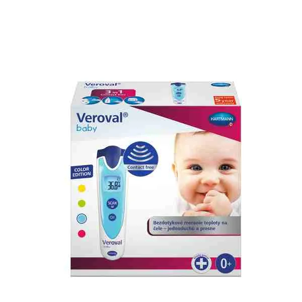 TEPLOMER VEROVAL BABY MODRY 1KS 1×1 ks, digitálny teplomer