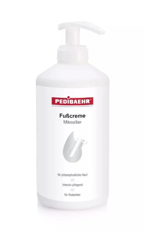 Krém na nohy pre diabetikov, na mykózy, proti zápachu s mikrostriebrom Pedibaehr, 500 ml