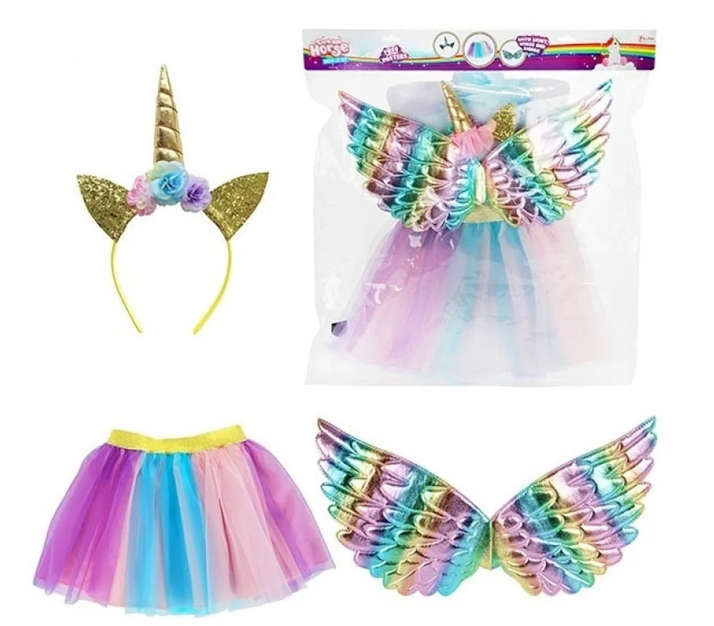 Jednorožec hviezdne krídla súprava šiat na párty, karneval- Dreams horse -Moveo
