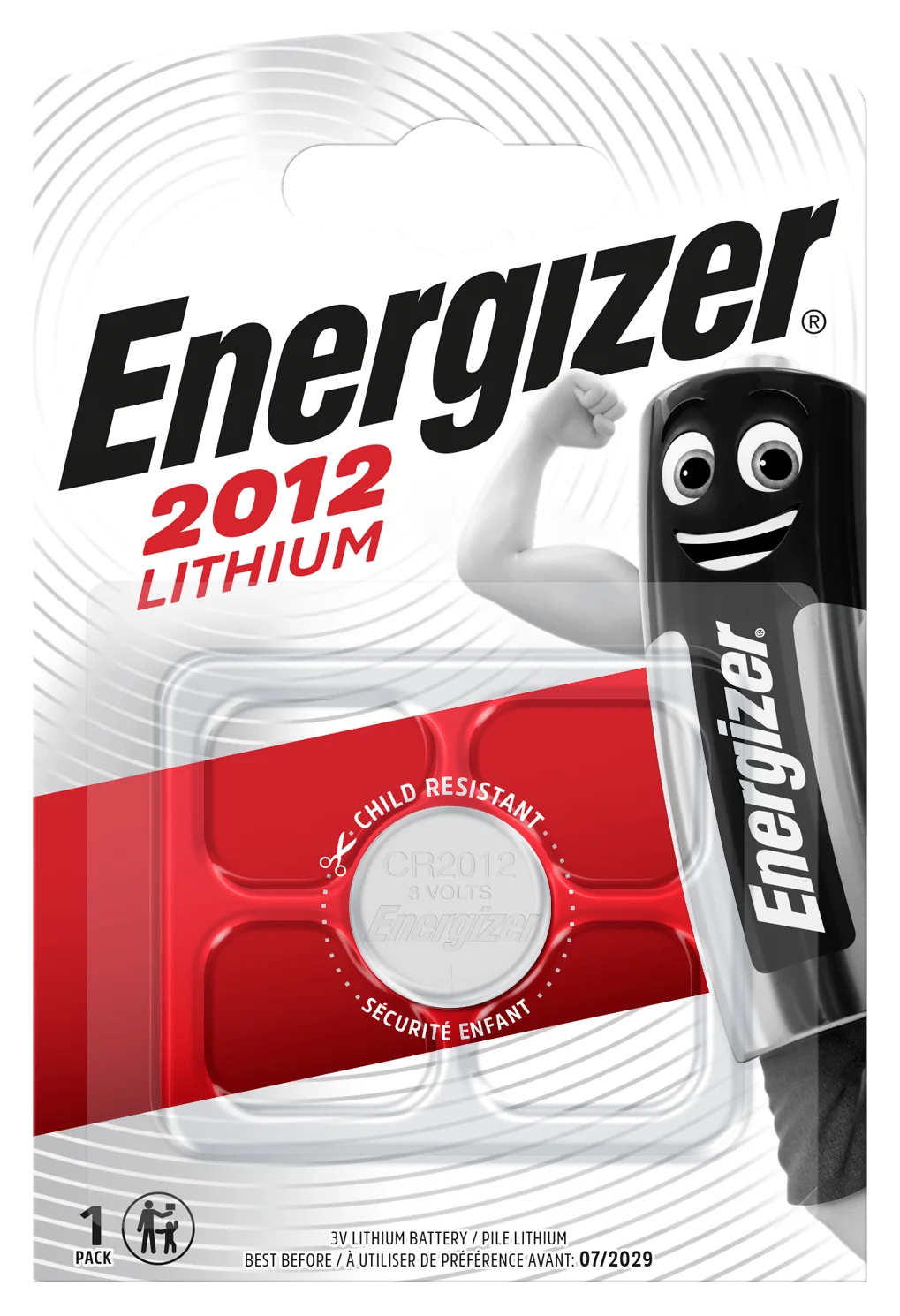 Energizer CR2012 1ks lítiová gombíková batéria 58mAh 3V 1ks EN-E300164200