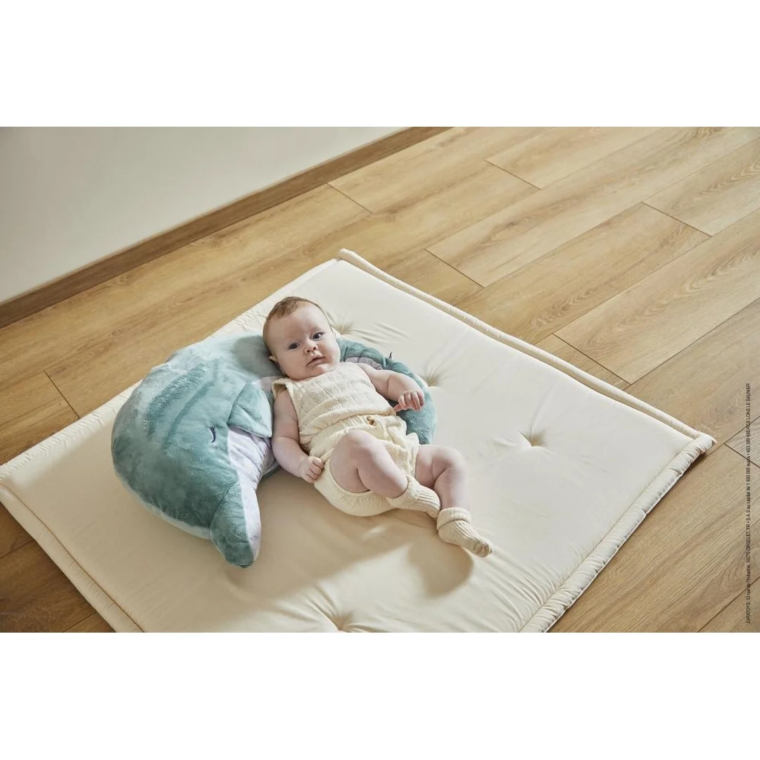 Kaloo Petit Calme Podporný vankúš s levanduľou pre mamičku a bábätko Delfín 60 cm 