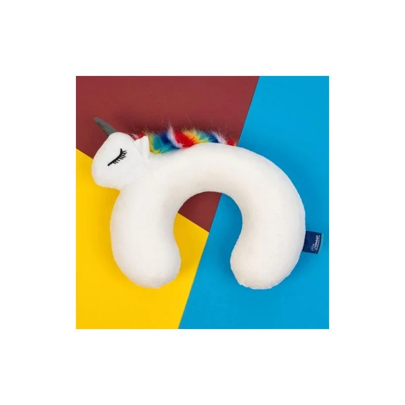 Detský cestovný vankúš s pamäťovou penou Jednorožec + maska na spanie Veľkosť: 28 cm x 33 cm
