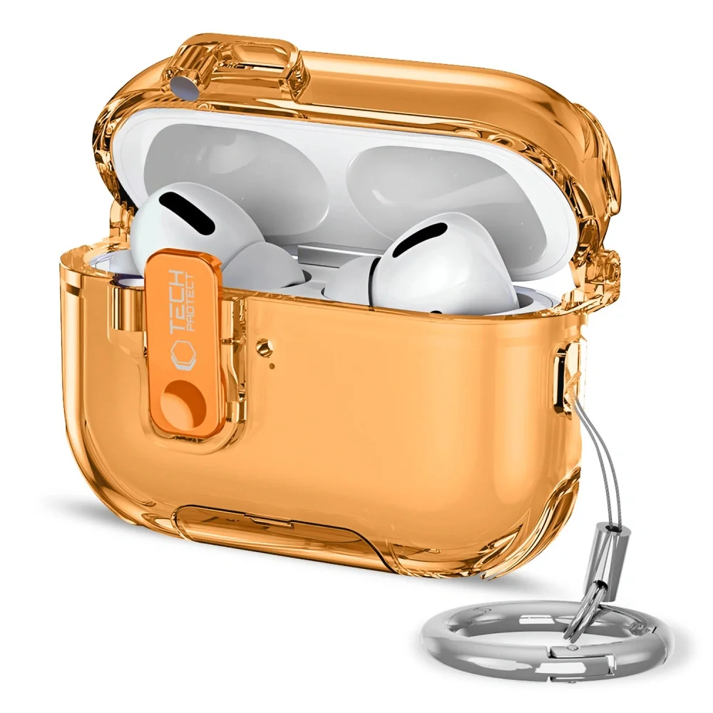 Tech-Protect Bounce Pro puzdro na Apple AirPods Pro 3, oranžové 