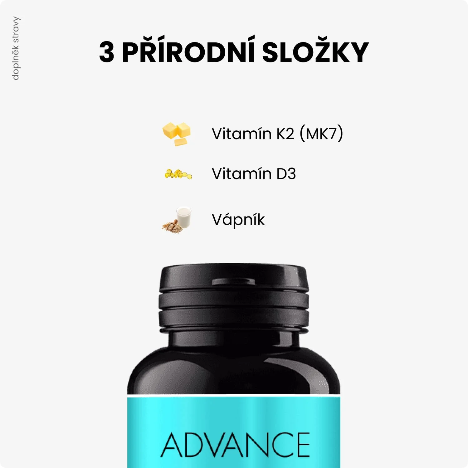 ADVANCE K2D3 60 tabliet 1×60 tbl, výživový doplnok