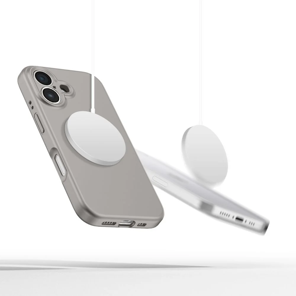 Tech-Protect Liquid Silicone MagSafe kryt na iPhone 16, sivý