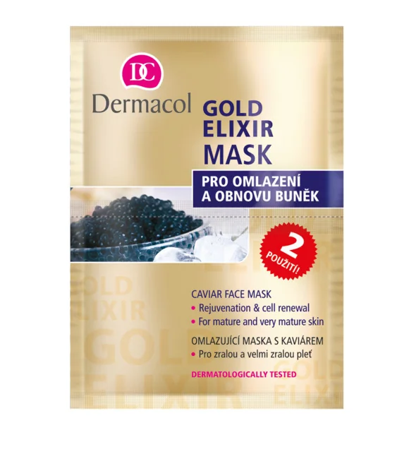 DERMACOL GOLD ELIXIR maska 2×8 g, pleťová maska