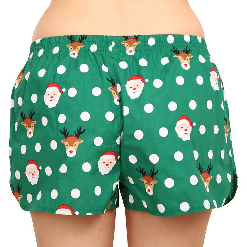 Veselé dámske trenky Santa a Rudolf (DWLB002) M
