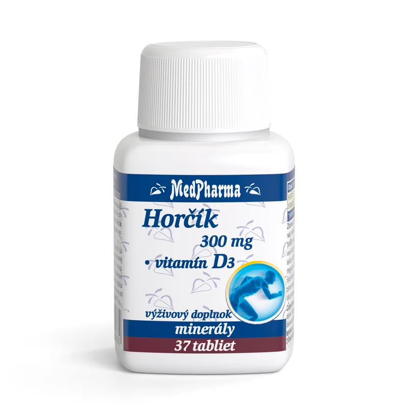 MedPharma HORČÍK 300MG+VIT. D 1×37 tbl, výživový doplnok