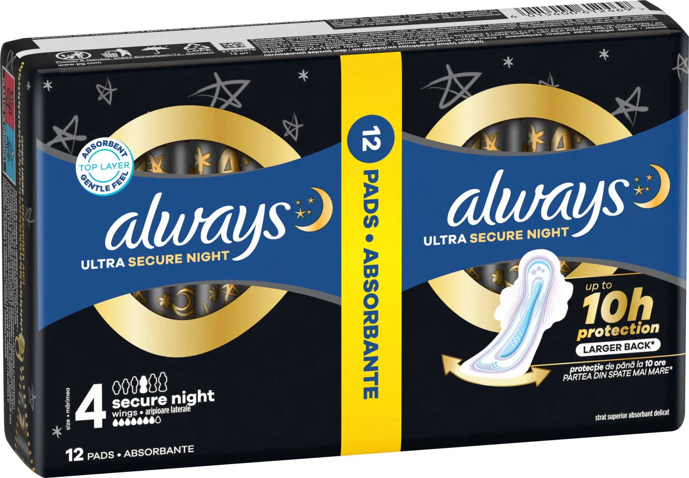 Always Ultra Duo 12ks Night Extra Protection 1×12 ks, dámske vložky