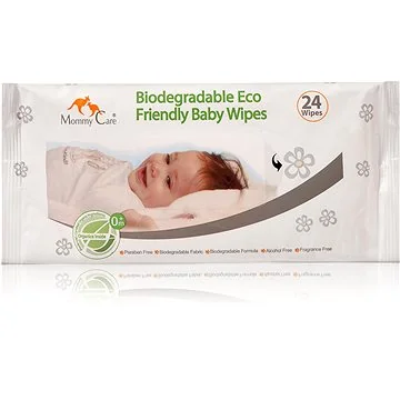 Mommy Care - EKO Biologicky rozložiteľné detské obrúsky 24 ks 1×24 ks, detské obrúsky