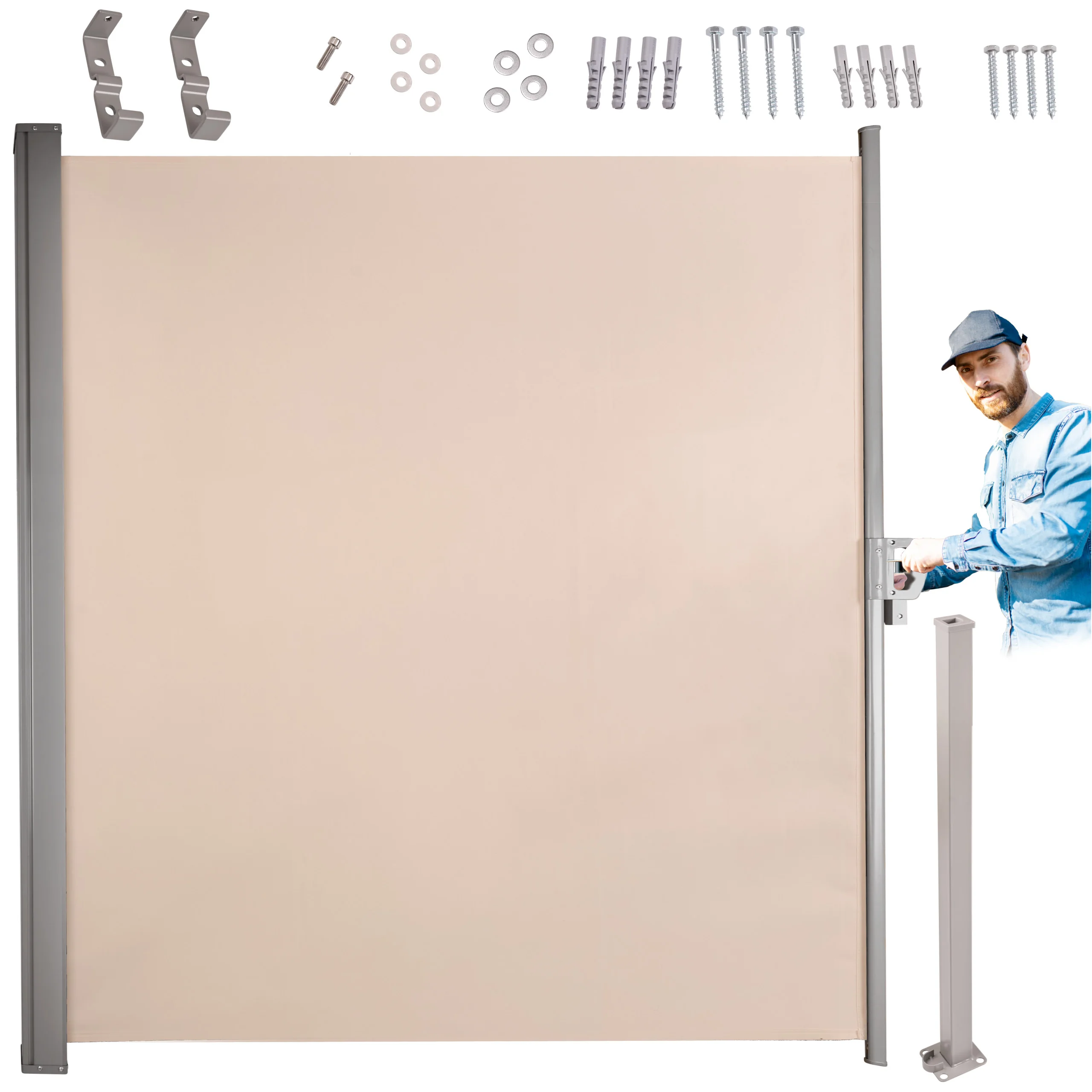 Markíza na bočnú terasu 180 × 400 cm béžová