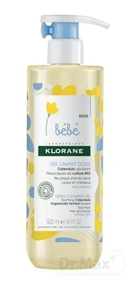 Klorane Bébé Jemný 1×500 ml, jemný umývací gél