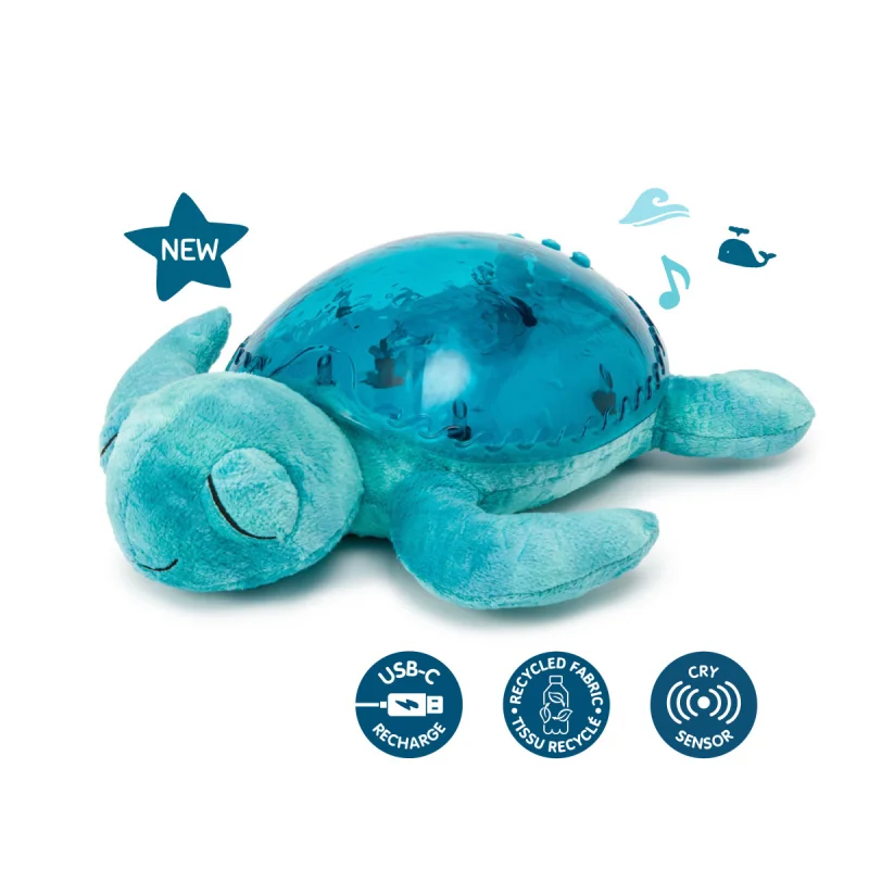 Cloud b Tranquil Turtle nočné svetielko s melódiou, modrá