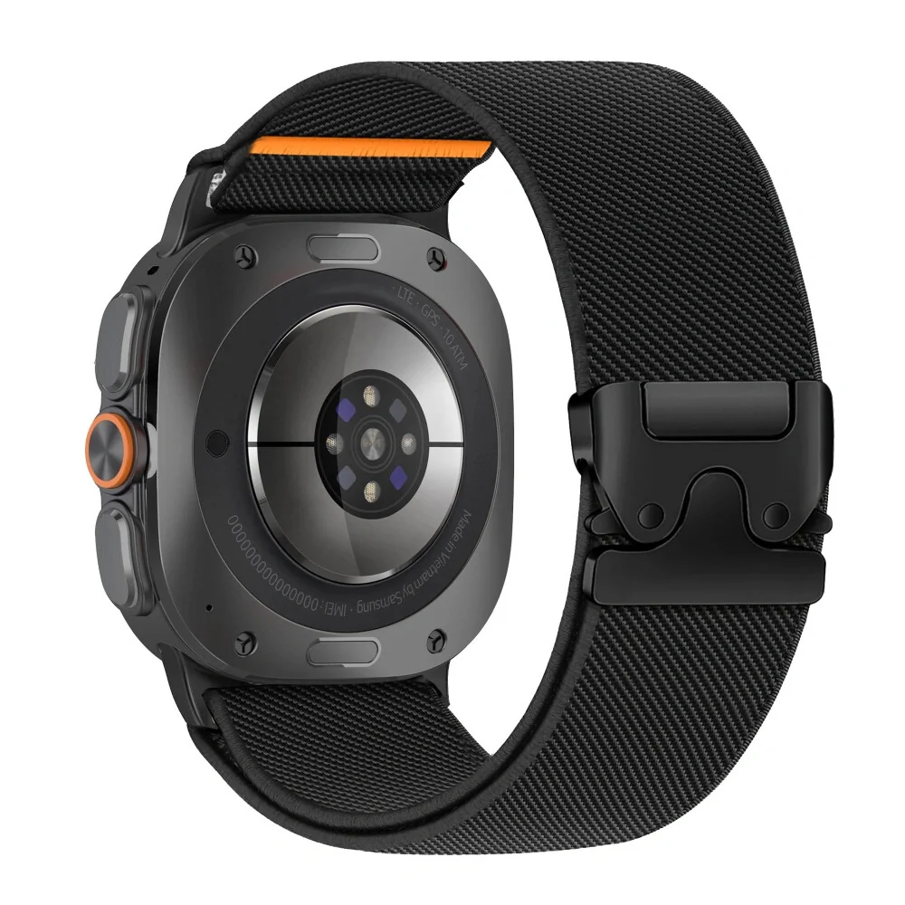Tech-Protect Nylon Clasp remienok na Samsung Galaxy Watch Ultra 1 / 2 2024-2026 (47mm), black