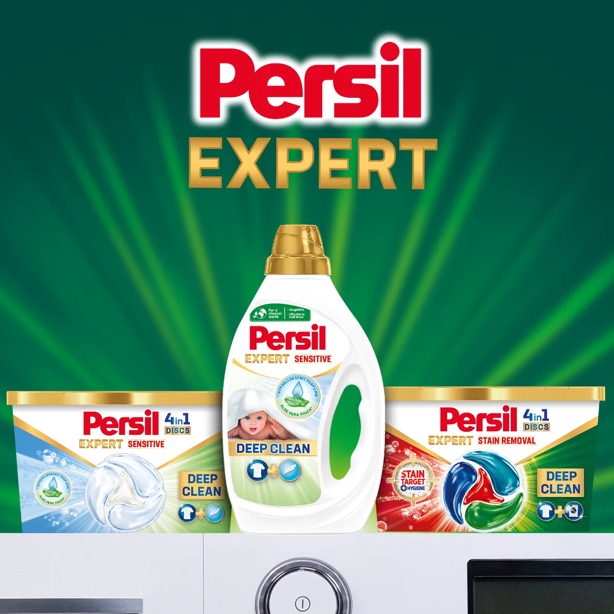 Persil prací gél Expert Sensitive 100 praní, 4,5 l 1×4500 ml, prací gél