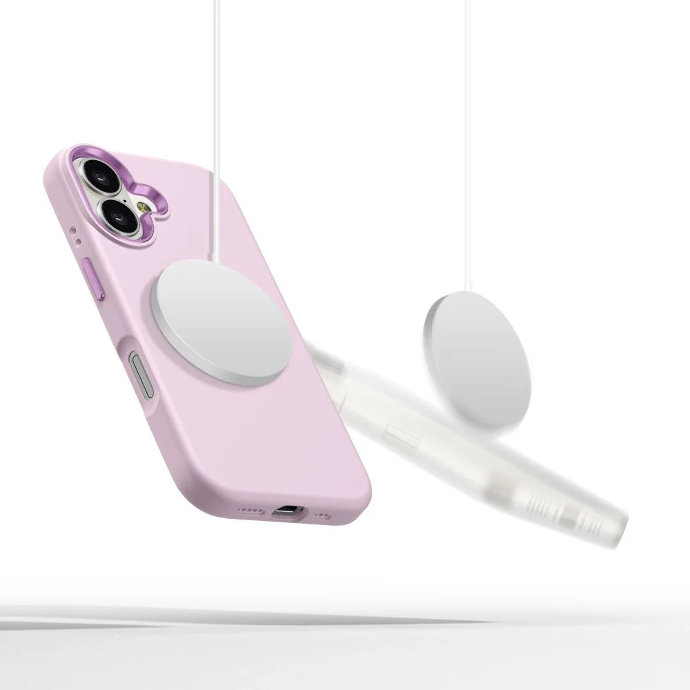 Tech-Protect Silicone Pure MagSafe kryt na iPhone 16, ružový