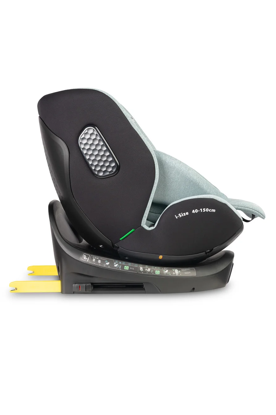 Autosedačka Lumi i-Size 40 - 150 cm, Isofix, 360 °, rastová, od 0m + do 12 rokov - zelená