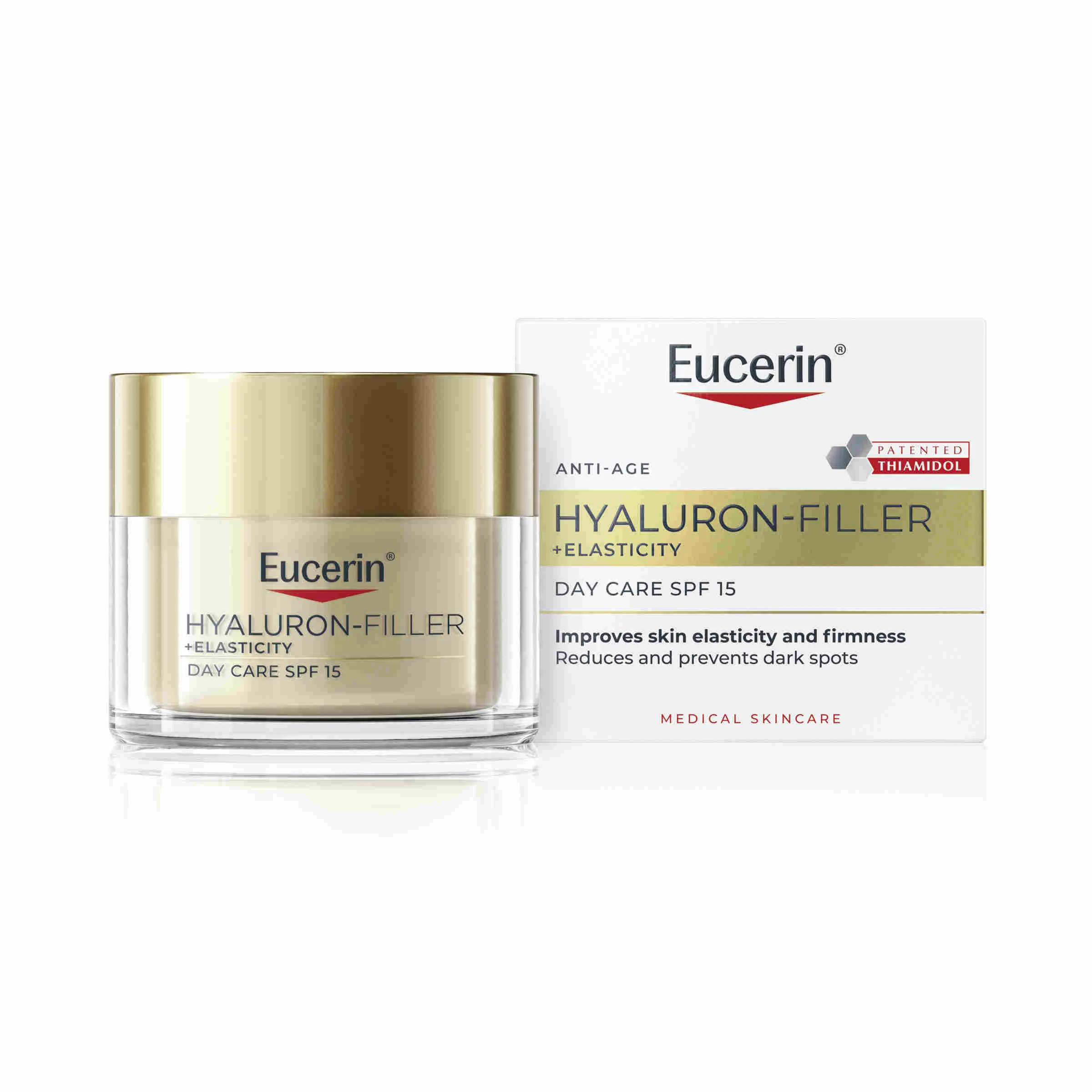 Eucerin HYALURON-FILLER + ELASTICITY Denný krém SPF 15 50 ml