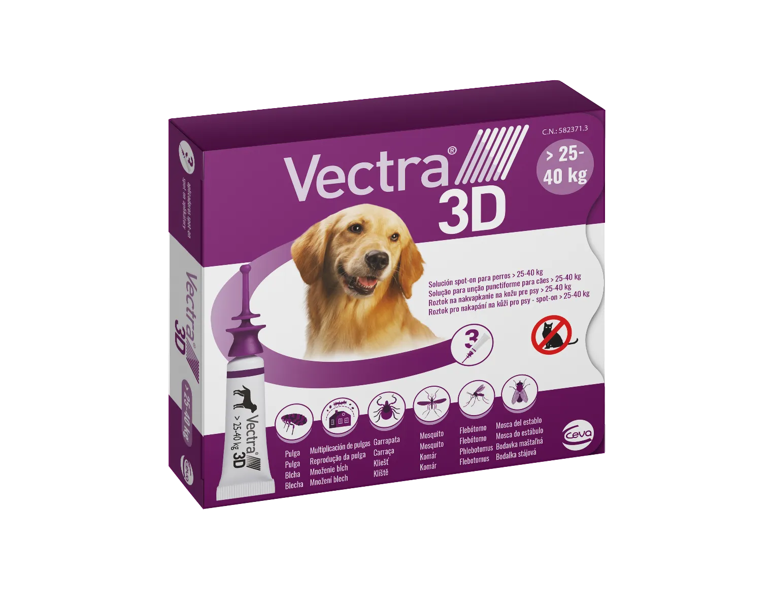 Vectra 3D spot-on pre psy L (25–40 kg)