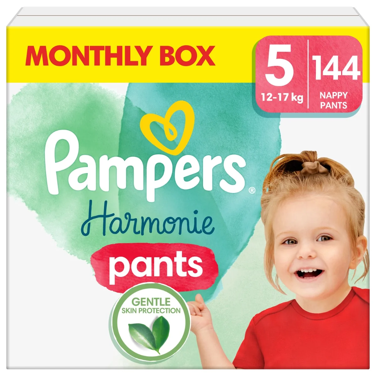 PAMPERS HARMONIE BABY PLIEN.NOHAV.V.5 12-17KG 144KS 1×144 ks, plienkové nohavičky vo veľkosti 5