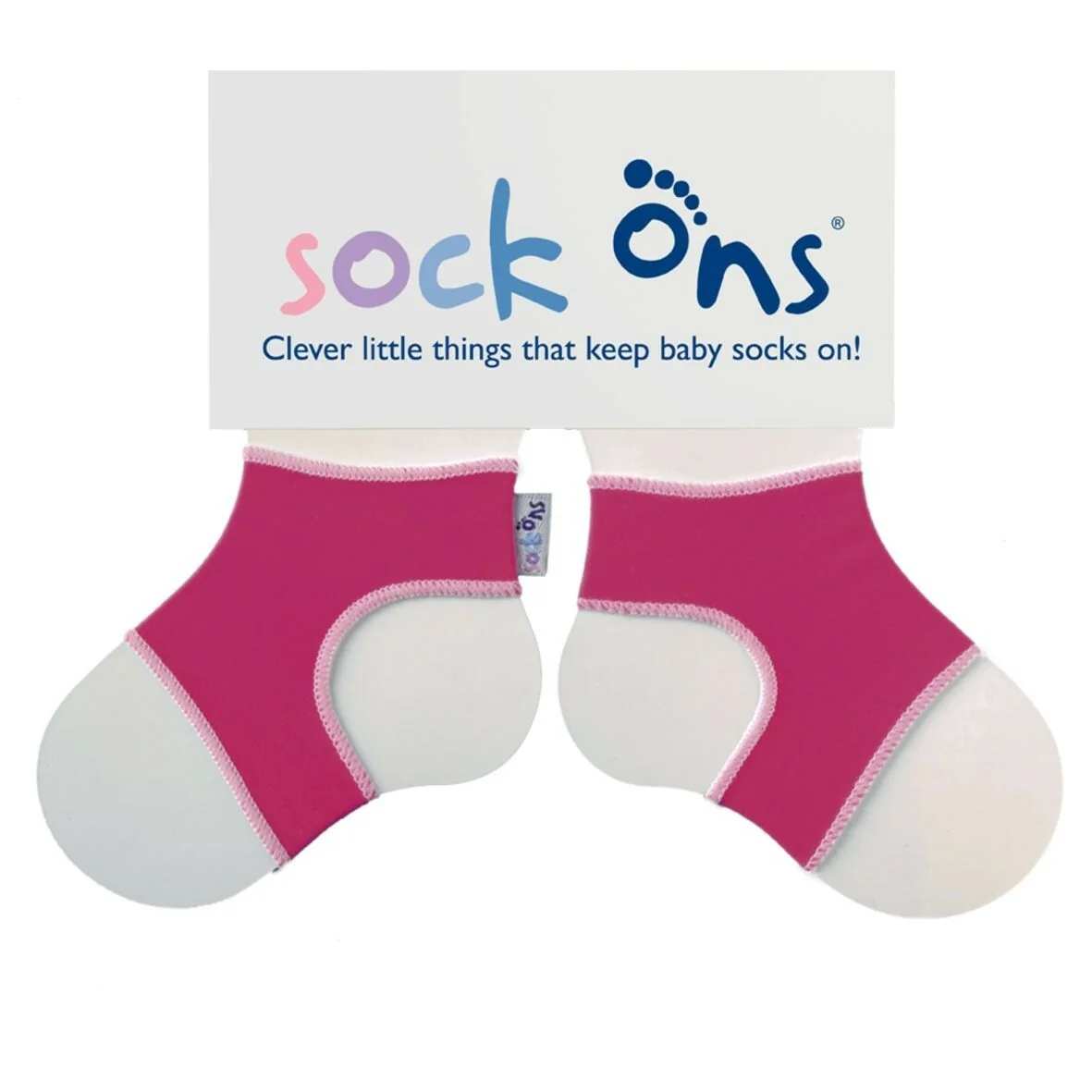 Sock Ons návleky na detské ponožky Fuchsia 0–6 mesiacov