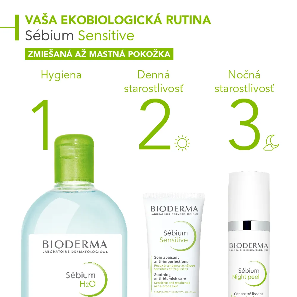 BIODERMA Sébium Sensitive upokojujúci krém na aknóznu pleť 1×30 ml, pleťový krém