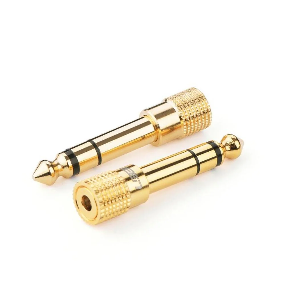 Adaptér / redukcia 3,5 mm na 6,3 mm - Zlatá