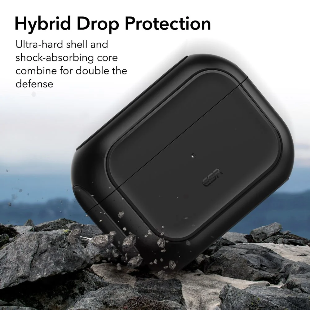ESR Orbit Halolock MagSafe puzdro na Apple Airpods Pro 1 / 2, čierne