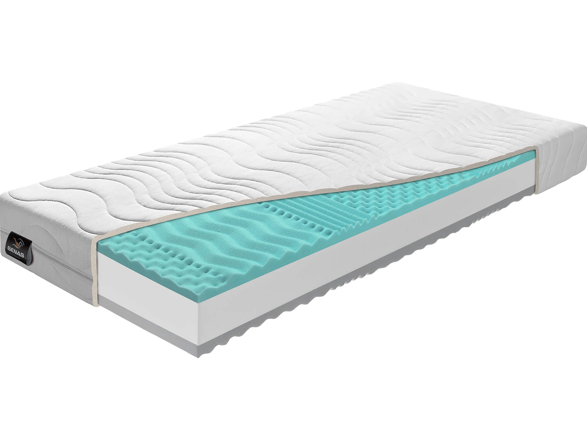 Matrac Benab Saturn H3 / H4 100 x 195 cm Penový matrac 16 cm sendvičový zónová  ortopedické