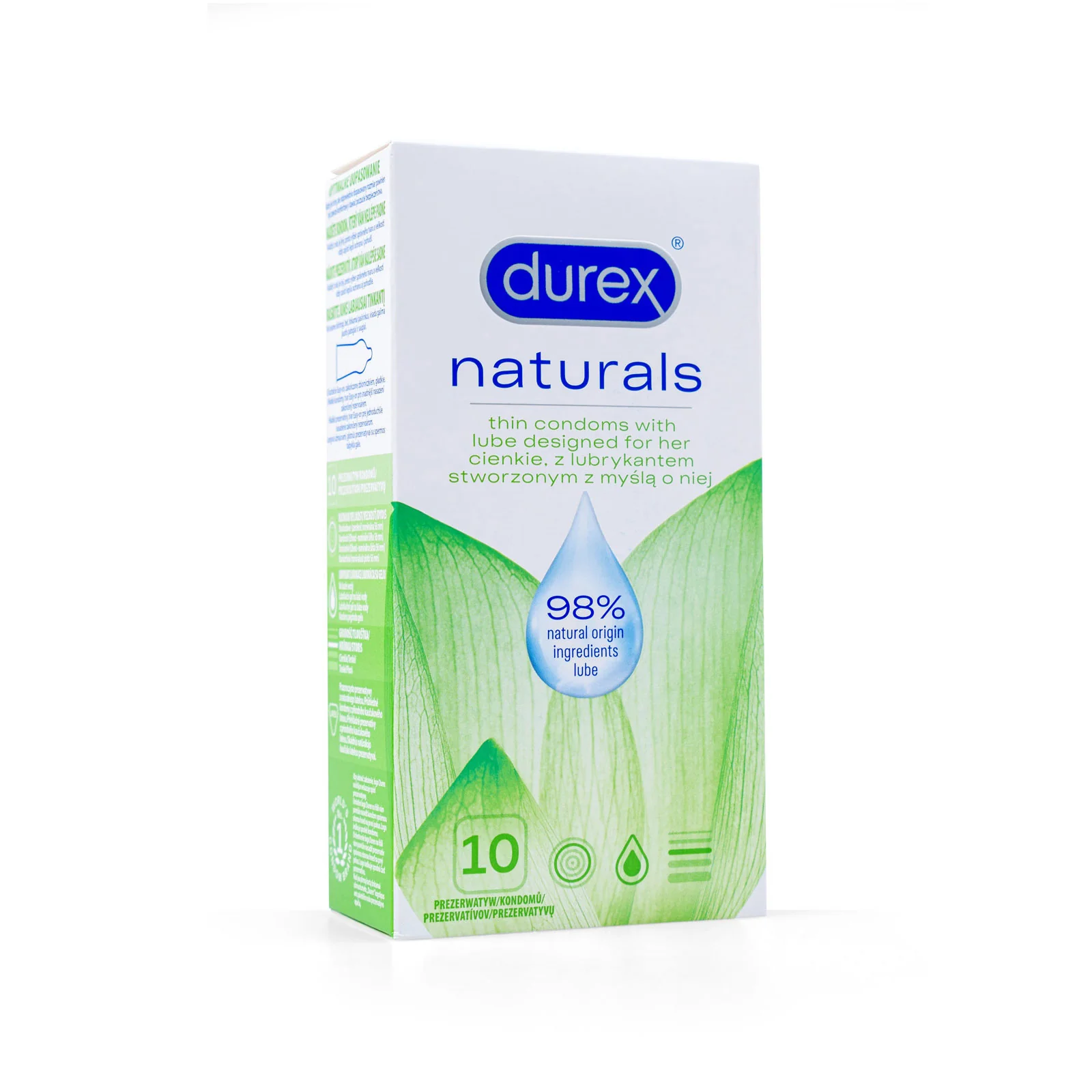 Kondómy - Durex Naturals 10 ks