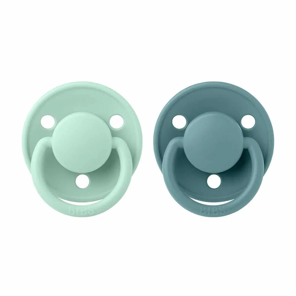 BIBS De Lux cumlíky z prírodného kaučuku 2ks veľkosť 2 - Nordic Mint / Island Sea