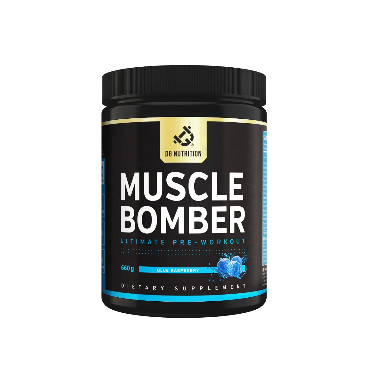 Muscle Bomber pre-workout Modrá malina 660 g