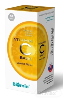 Biomin VITAMIN C BASIC 1×60 ks, výživový doplnok