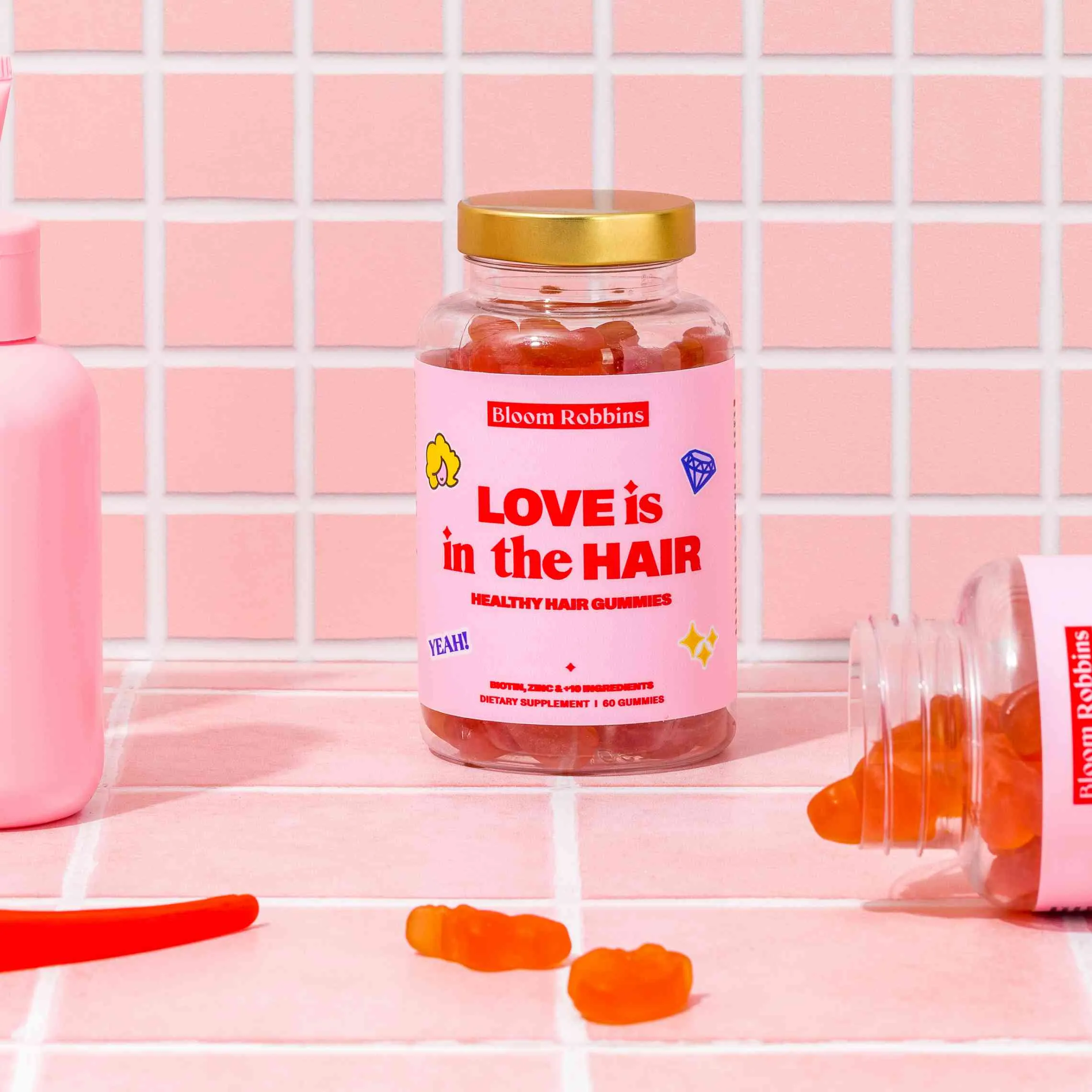 LOVE is in the HAIR - Healthy hair gummies 1×60 ks, výživový doplnok