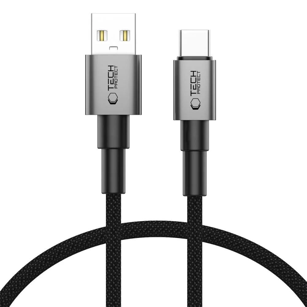 Tech-Protect Ultraboost DNA kábel USB / USB-C 15W / 3A 25 cm, šedý