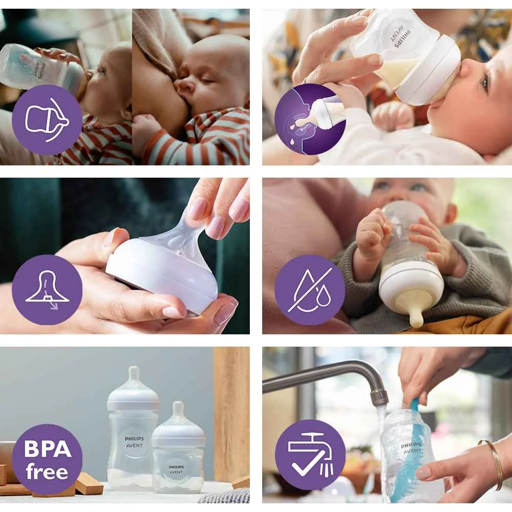 Philips AVENT Sada novorodenecká štartovacia Natural Response, sklo 1×1 set, novorodenecká sada