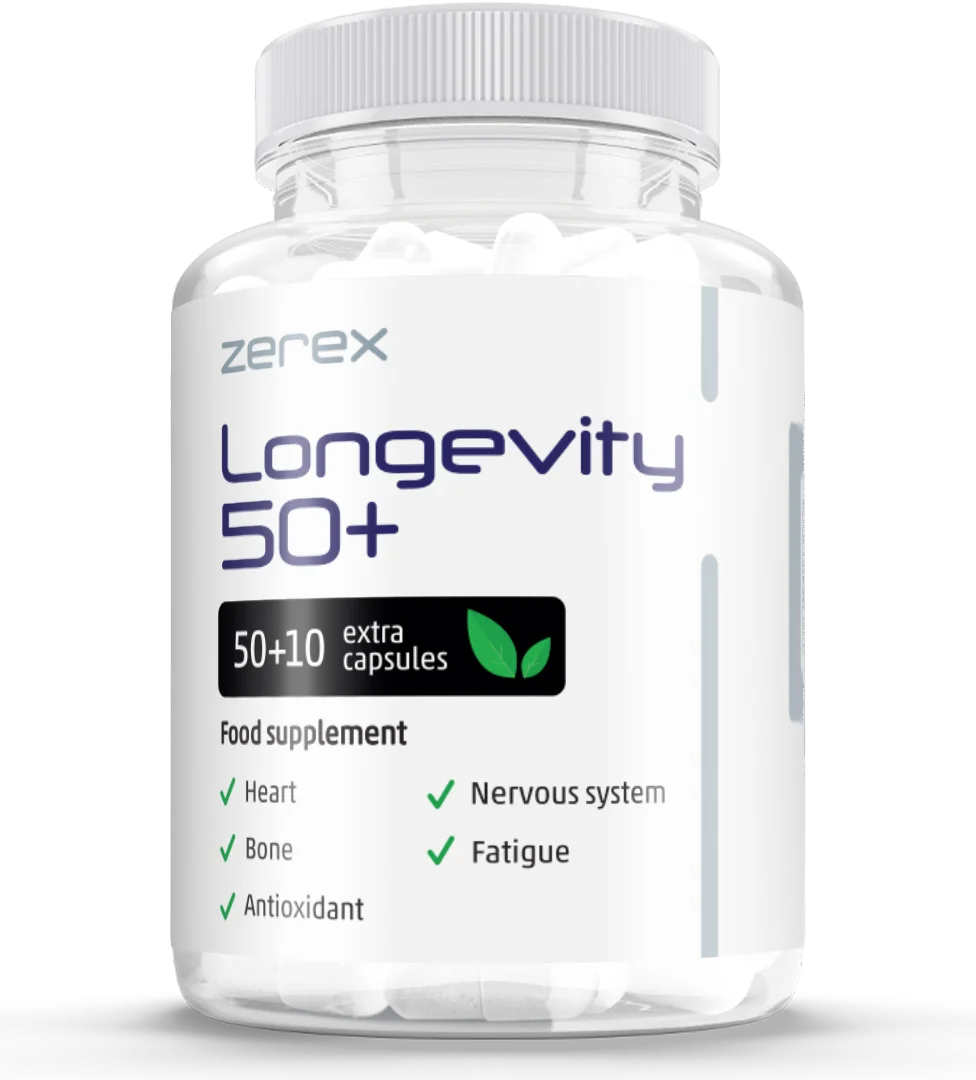 Zerex Dlhovekosť 50+ 1×60 cps, výživový doplnok