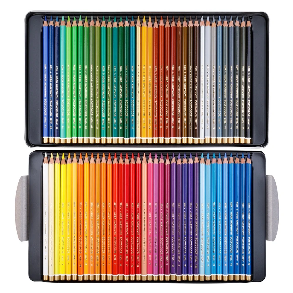 Umelecké pastelky Koh-i-noor Polycolor v plechu 72 ks v balení