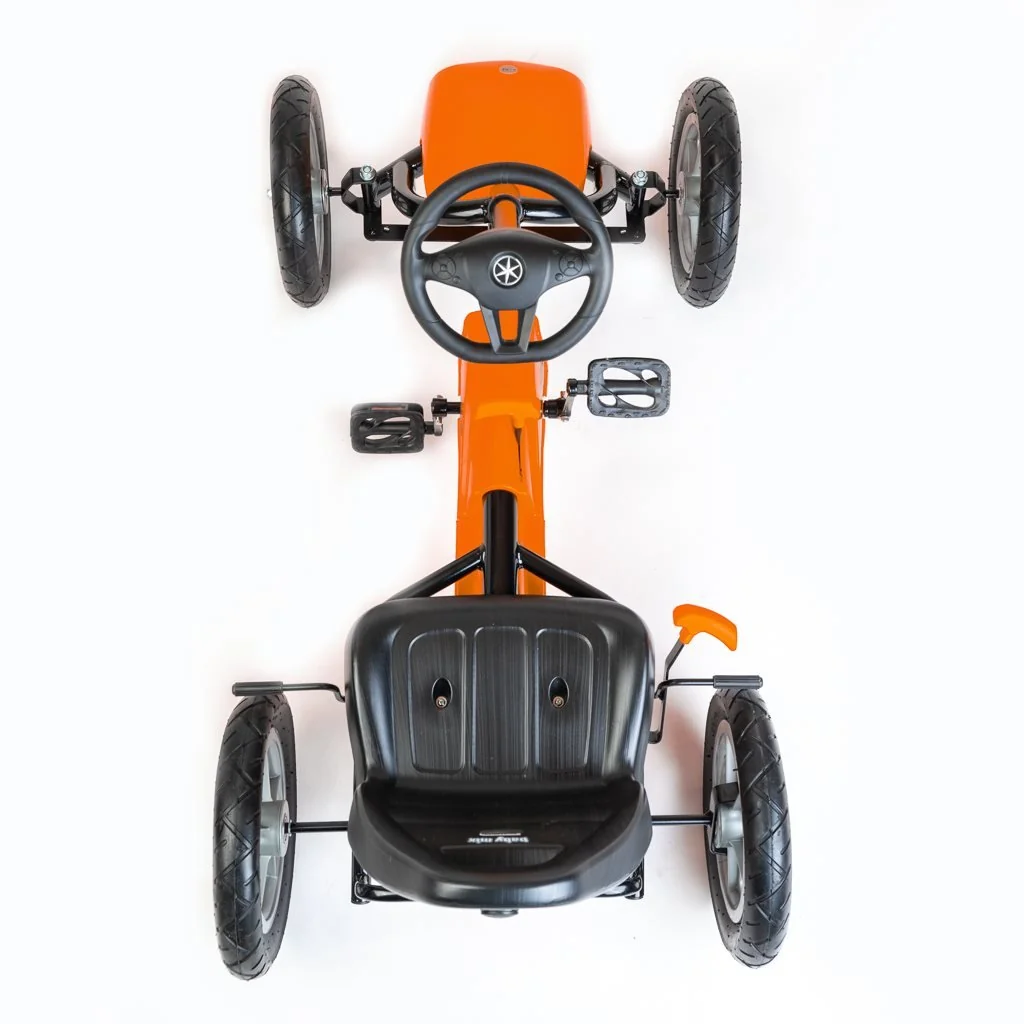 Detská šliapacia motokára Go-kart Baby Mix Buggy oranžová ,
