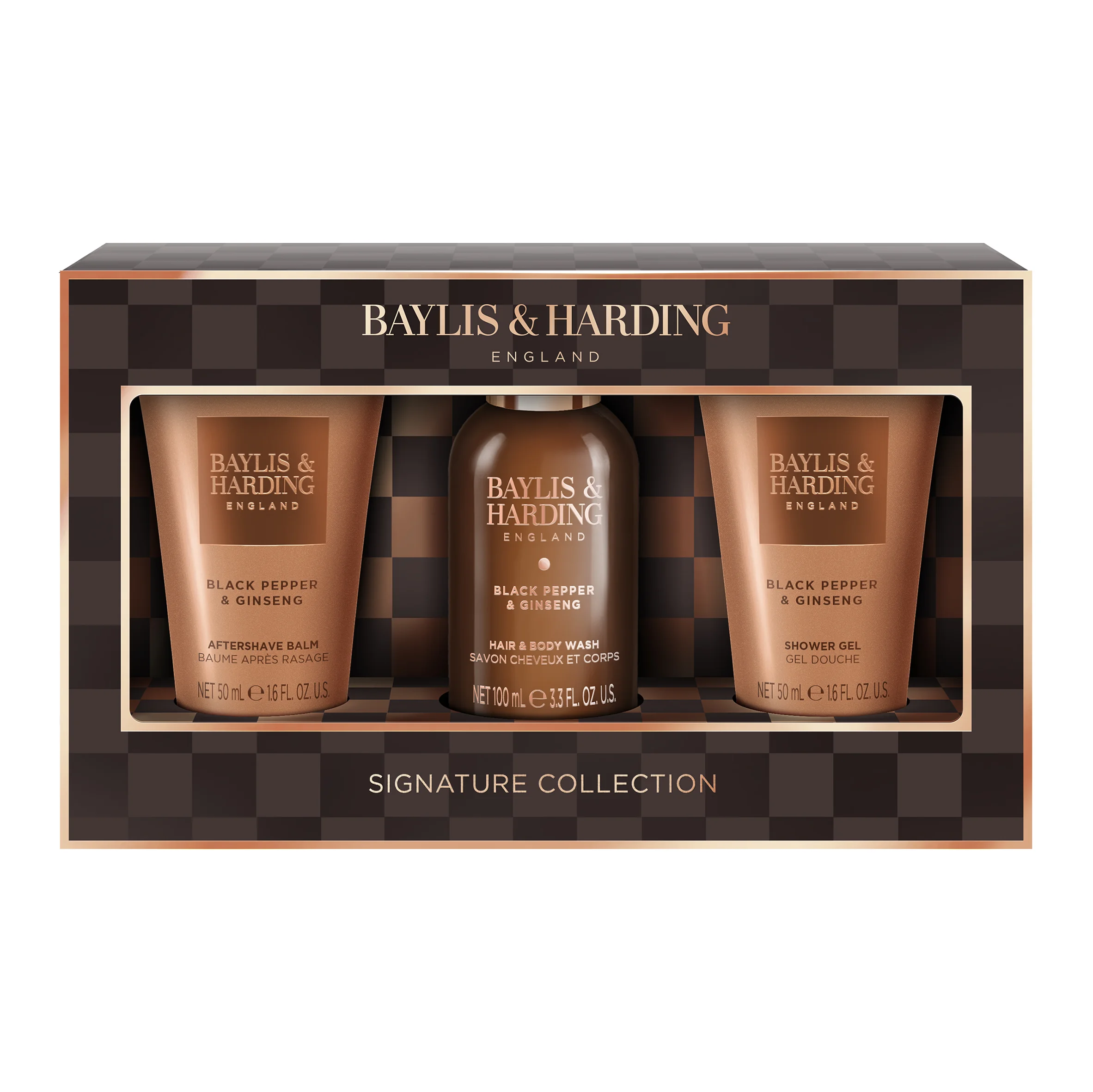 Baylis and Harding Mini sada starostlivosti o telo Black Pepper 3 ks