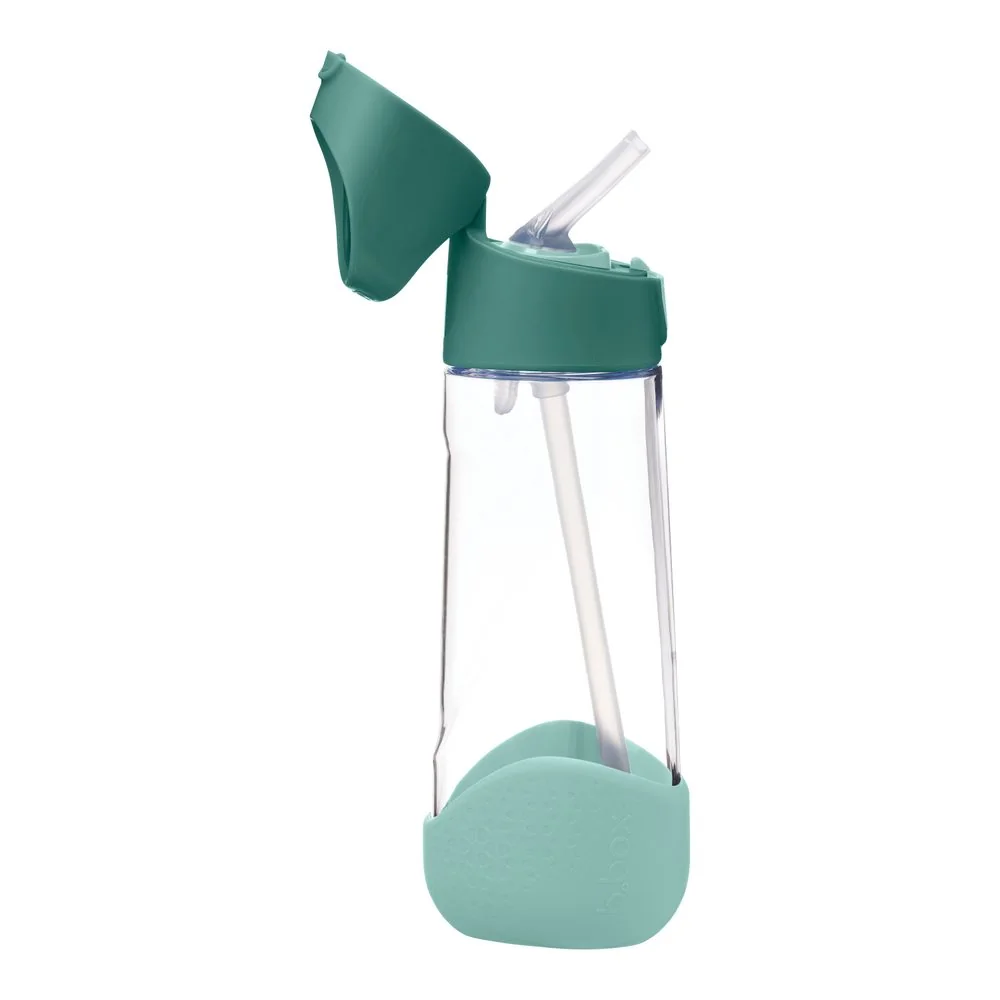 Fľaša na pitie so slamkou 600 ml emerald forest