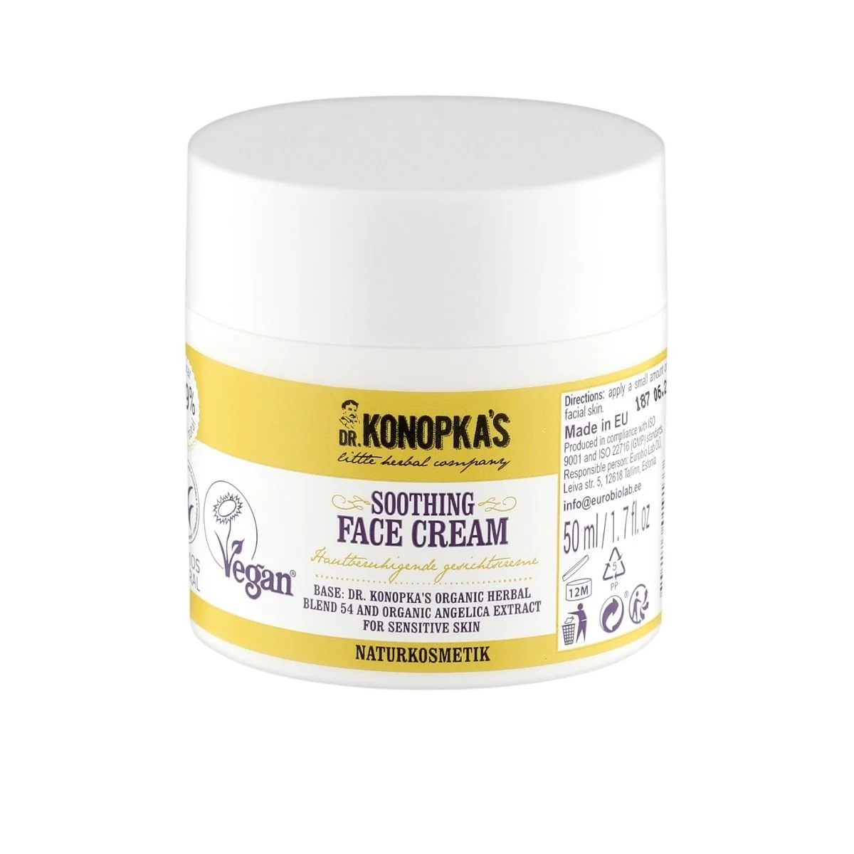 Upokojujúci pleťový krém - 50 ml - Dr. Konopka's
