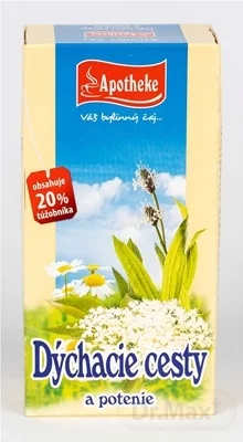 APOTHEKE ČAJ DÝCHACIE CESTY A POTENIE 20×1,5 g, bylinný čaj