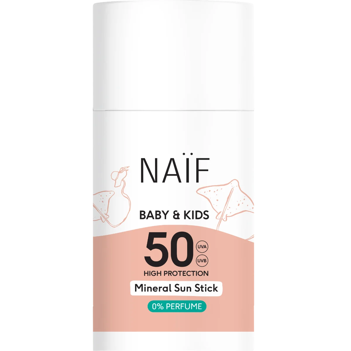 NAÏF Ochranná tyčinka na opaľovanie SPF 50 pre deti a bábätká. 1×36 g , tyčinka na opaľovanie